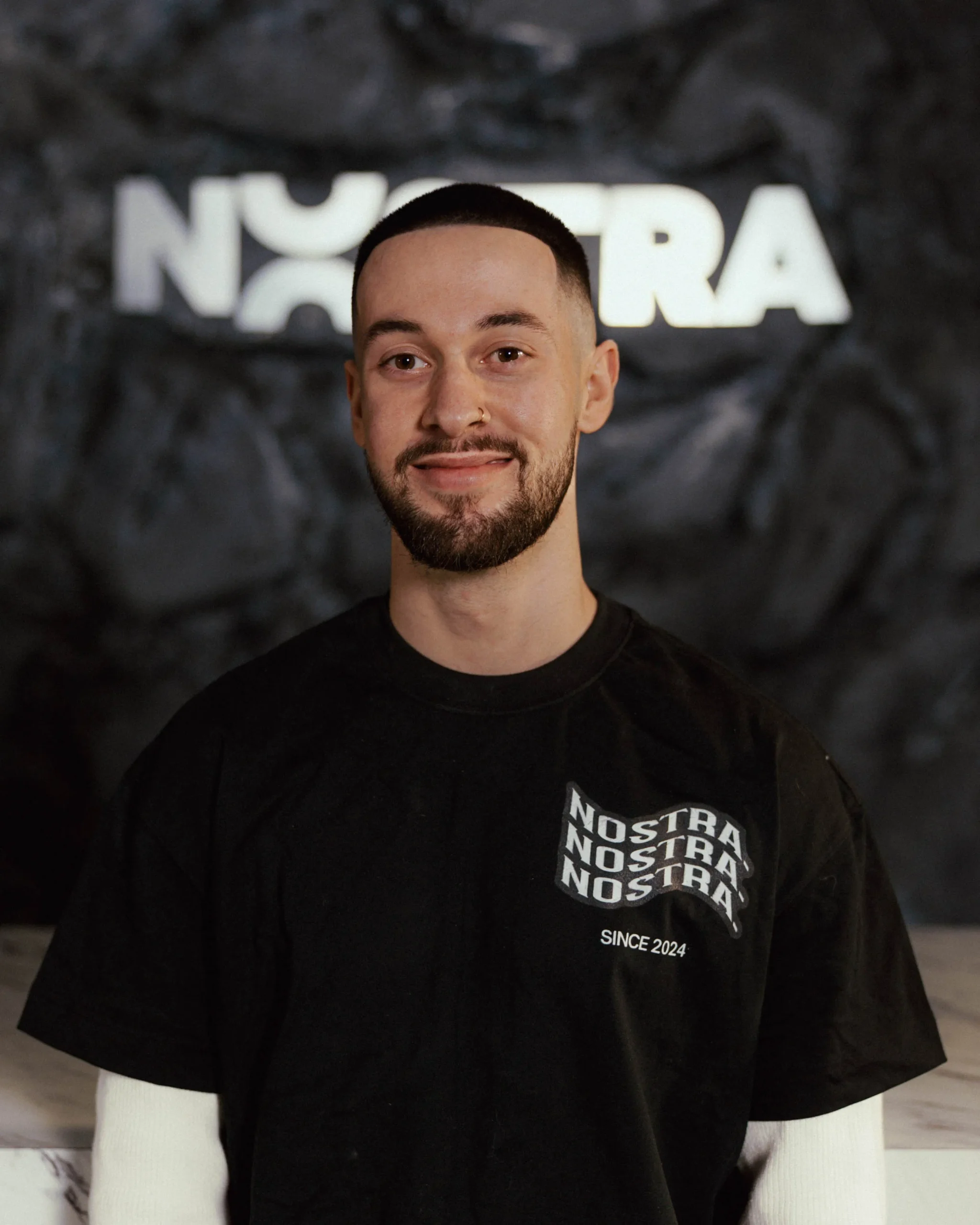 Jeremy Deschamps, barbier chez Nostra à Sherbrooke